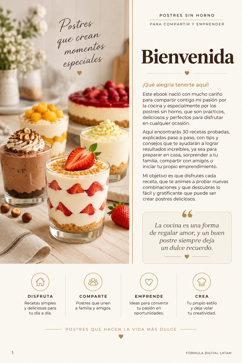 Postres Sin Horno para Compartir y Emprender – 30 Recetas