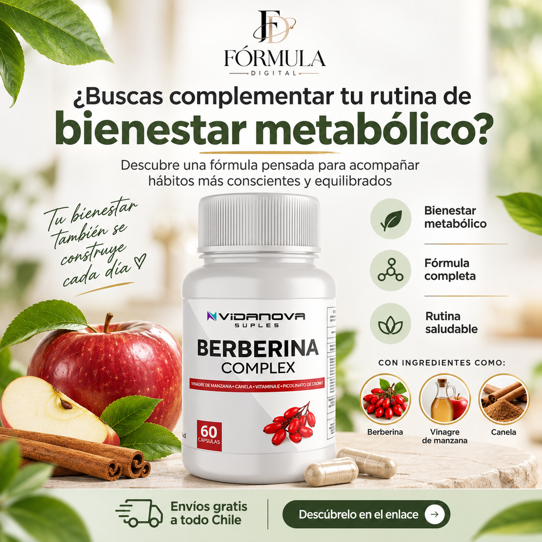 Berberina Complex Vidanova · 60 Cápsulas