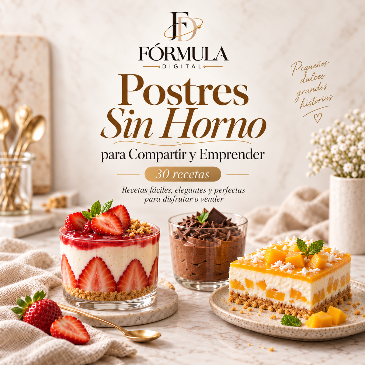 Postres Sin Horno para Compartir y Emprender – 30 Recetas