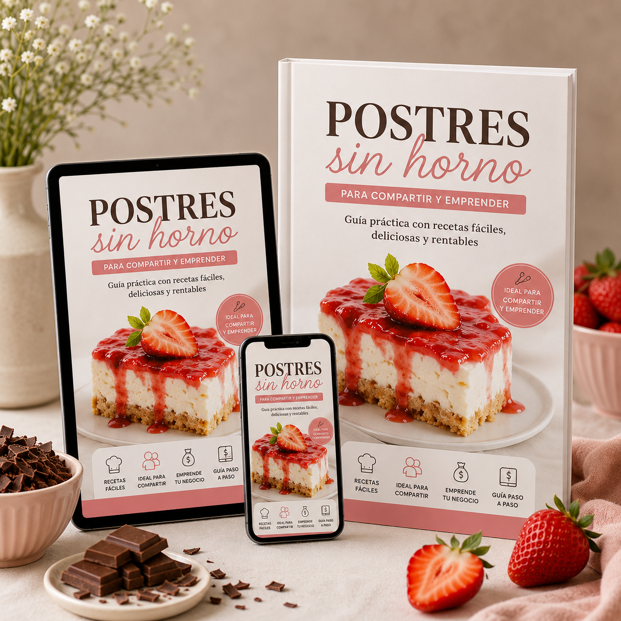 postres sin horno para compartir y emprender
