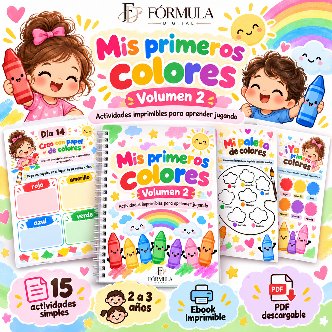 Mis primeros colores · Volumen 2 | Ebook imprimible